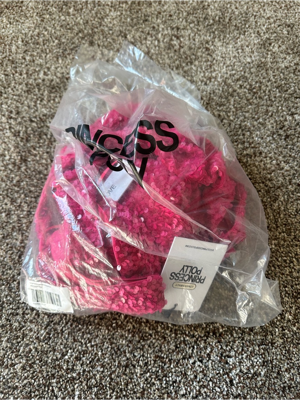 Princess Polly Centerfold Sequin Mini Dress in Pink - Picture 2 of 5